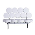 White Nelson Marshmallow Sofa Alawọ